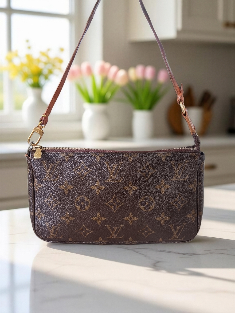 Louis Vuitton Monogram Pochette Accessoires Vintage 2000 Y2K ✨ - Picture 4 of 13